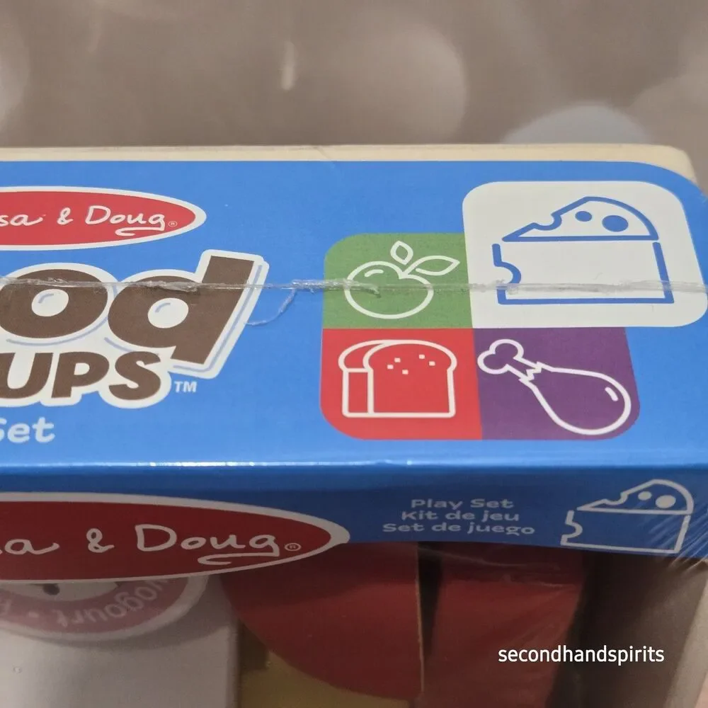 Brand New Melissa & Doug Kids Food Groups Wooden Play Set DAIRY NWT